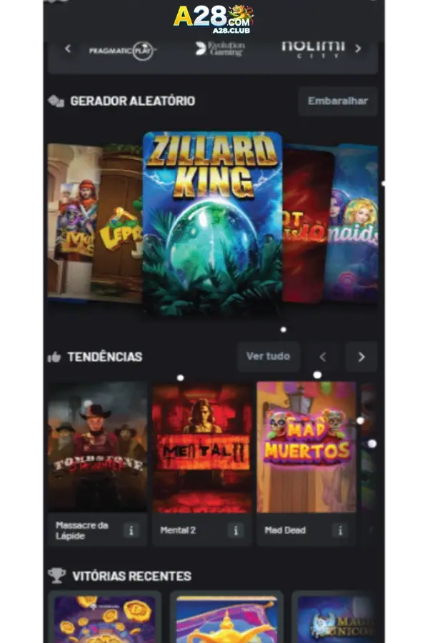 Tela do celular mostrando o download do A28 app para Android e iOS.