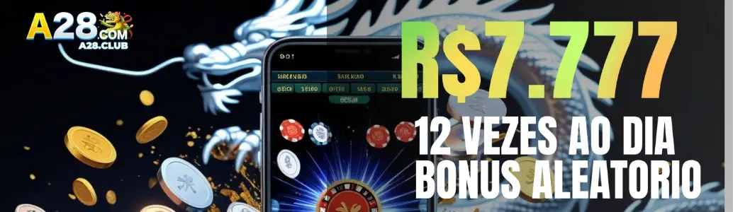 Jogador recebendo bônus de boas-vindas após cadastro no A28 cassino.